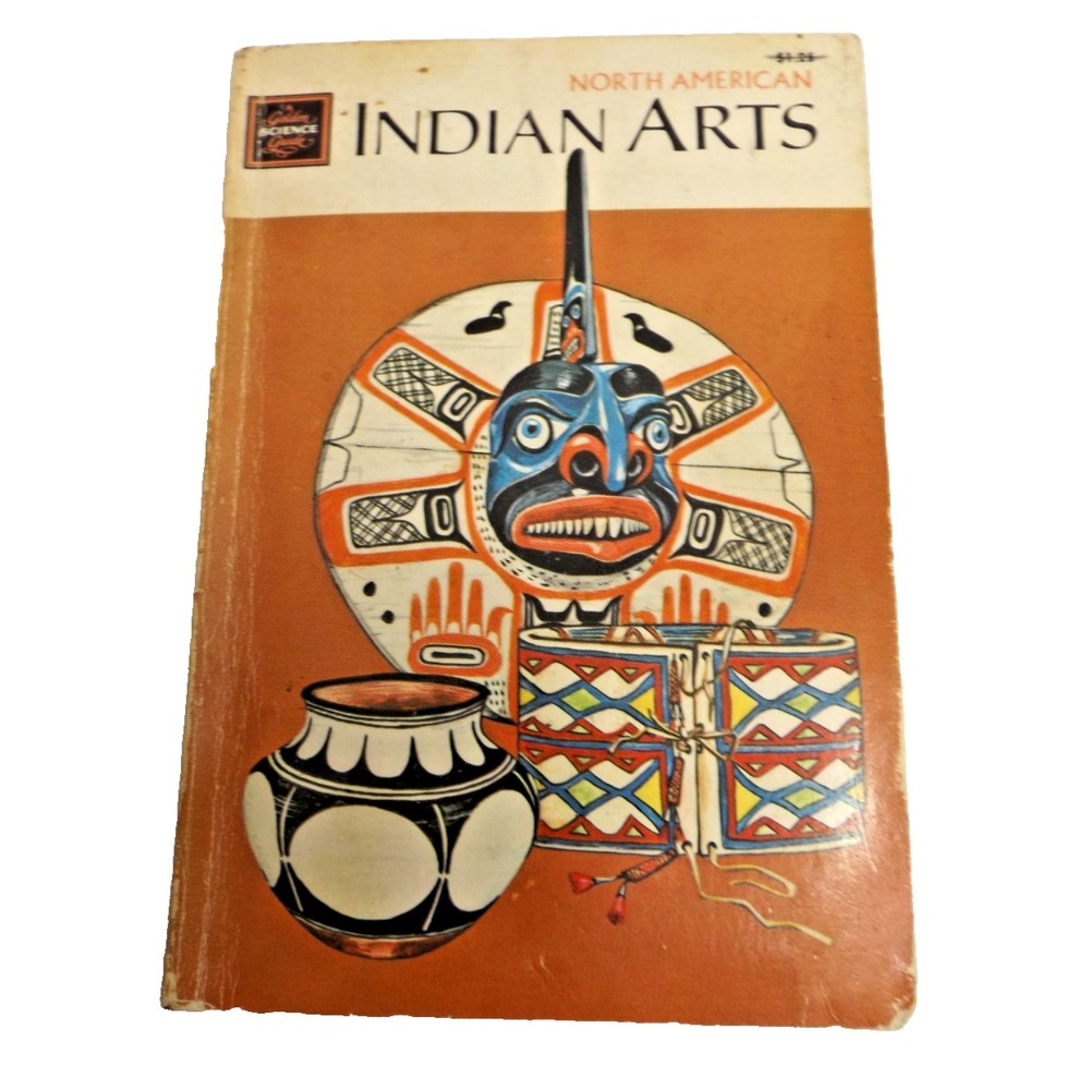 Vintage 1970 North American Indian Arts Golden Science Guide Golden Press Book